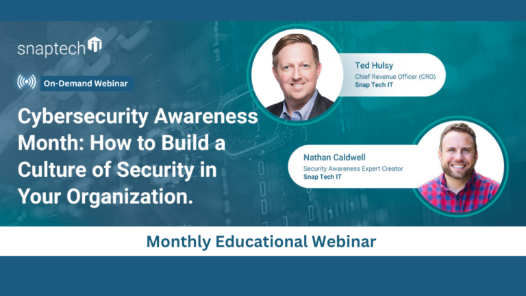 On-Demand Webinar How to Build a Culture of Cybersecurity in your Organization